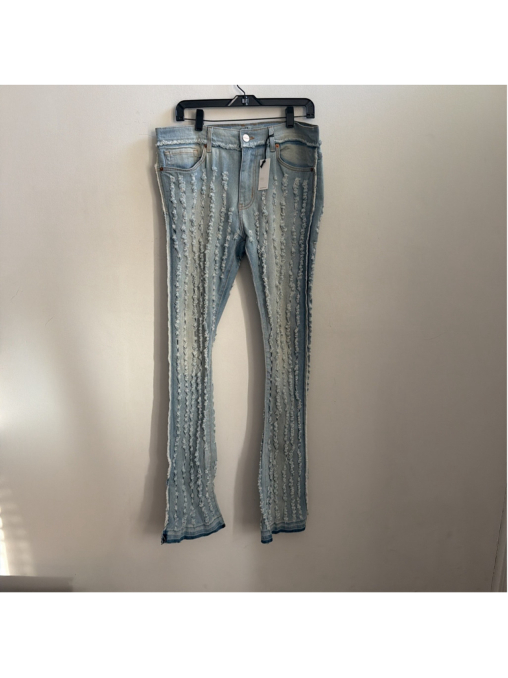 NEW MEN’S GOLDEN LOS ANGELES SKINNY JEANS SIZE 34 WAIST DISTRESSED TAPERED 35 IN
